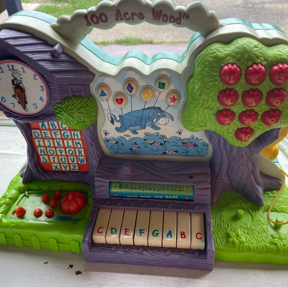 Vintage V-Tech Disney Winnie The Pooh 100 Acre Woods Learning Playset Tiger - Picture 1 of 5